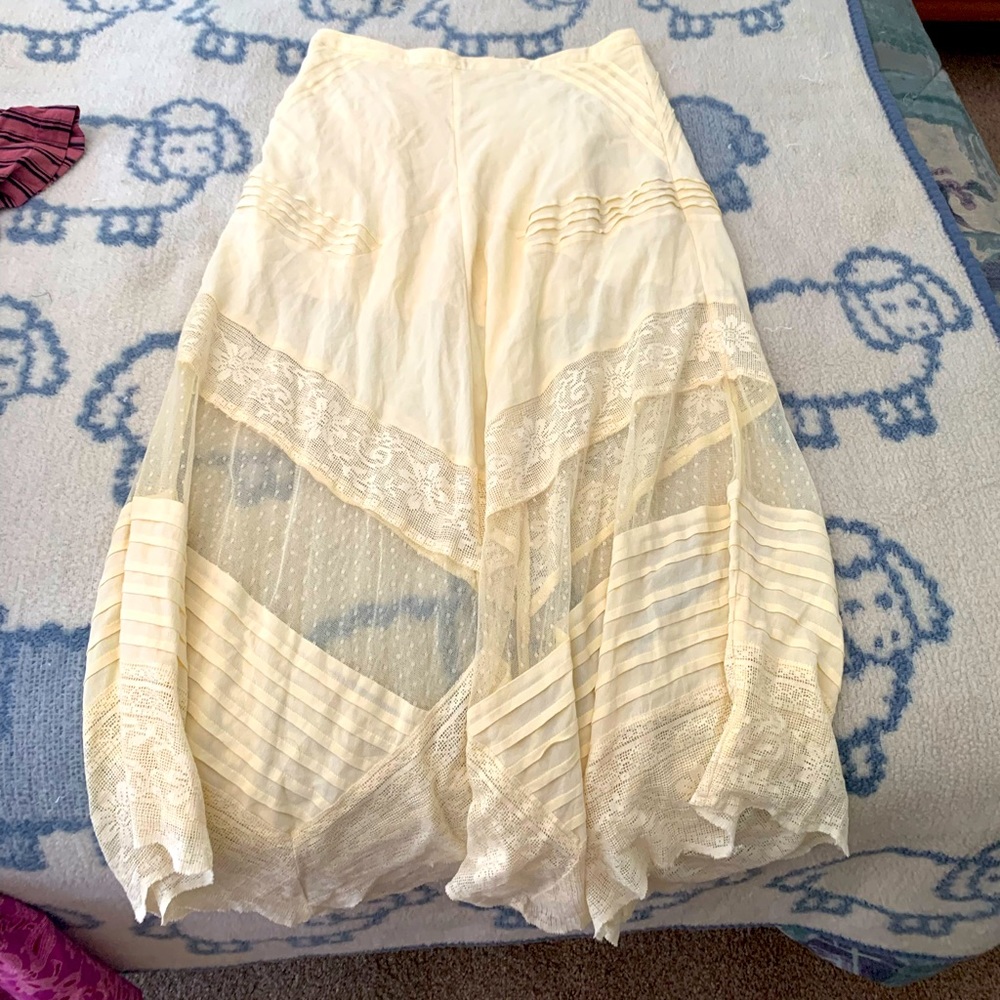 Urban outfitters lace midi skirt